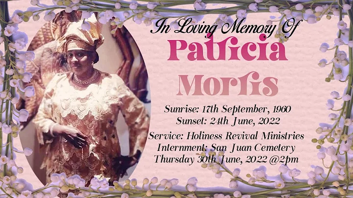 In Loving Memory Of Patricia Morris