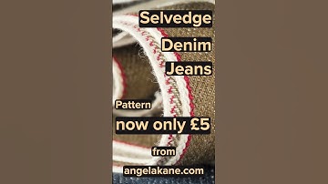 Lovely Selvedge Denim! My Selvedge Jeans pattern now only £5. angelakane.com/sewing-jeans