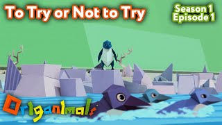 To Try or Not to Try | ORIGANIMALS (11-Minute Cartoons for Kids!) screenshot 1