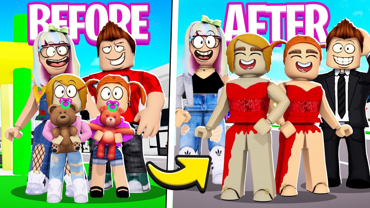 Growing Up As A Family In Roblox Brookhaven!