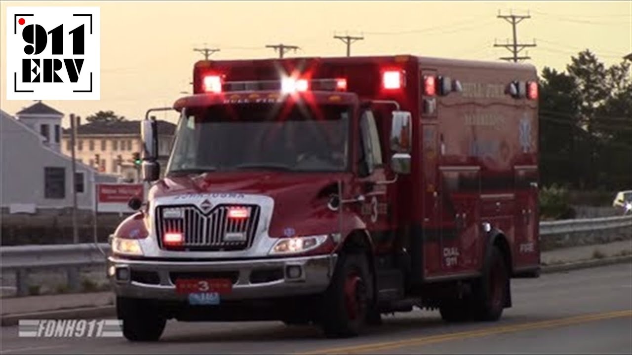 Hull Fire Department Rescue 3 Responding