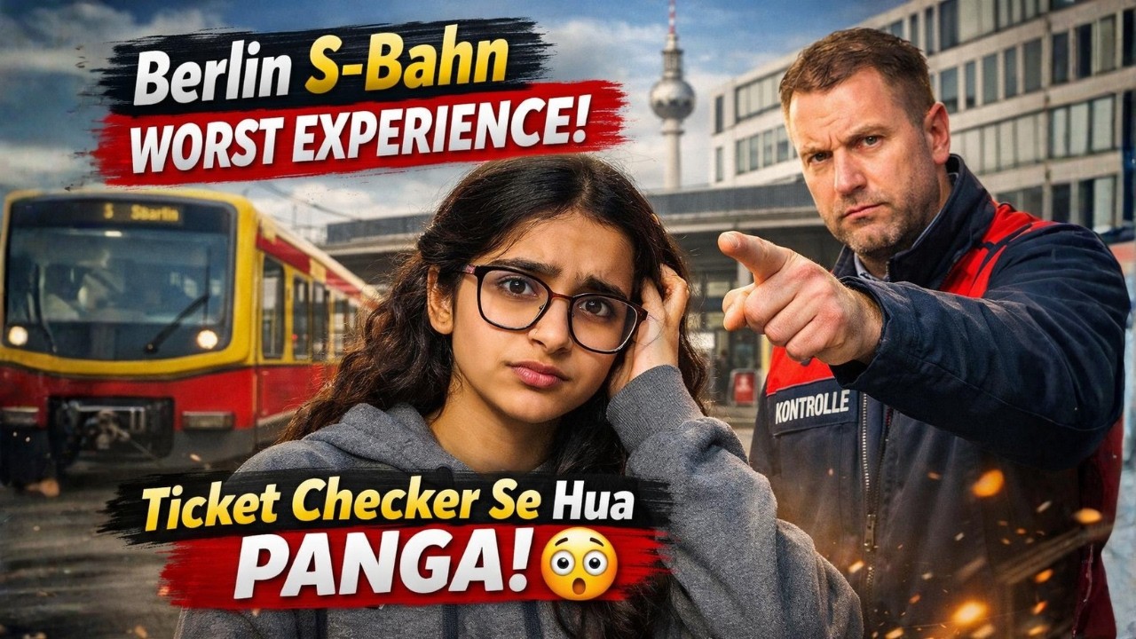 Berlin S-Bahn Worst Experience.Ticket Checker Se hua Panga! 😳 |