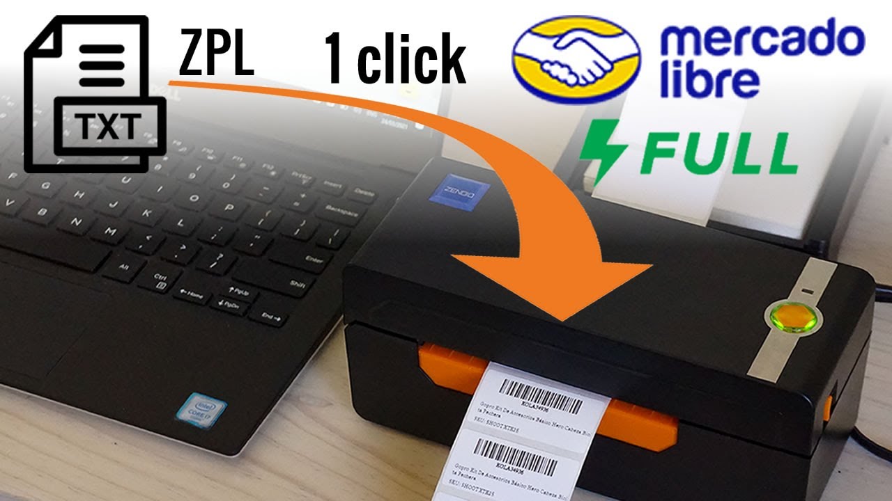 Impresora ZENDIO - Imprimir Etiquetas de MercadoLibre Envios FULL - YouTube