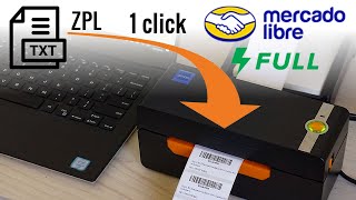 ZENDIO Printer - Printing MercadoLibre Full Shipping Labels