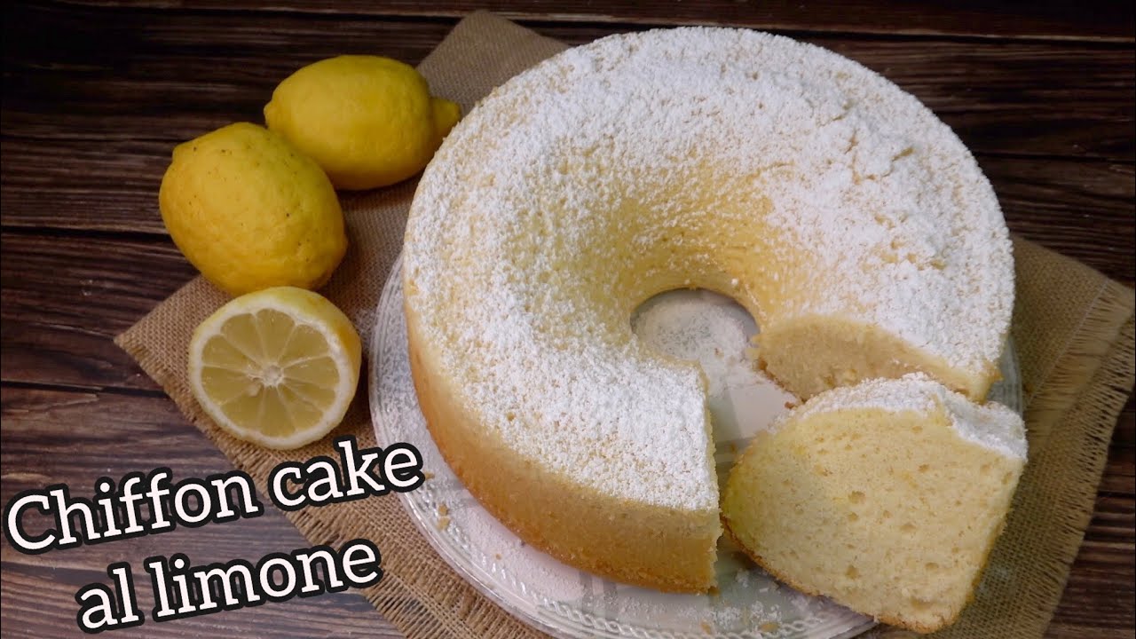 CHIFFON CAKE AL LIMONE Torta Altissima,sofficissima!Semplice