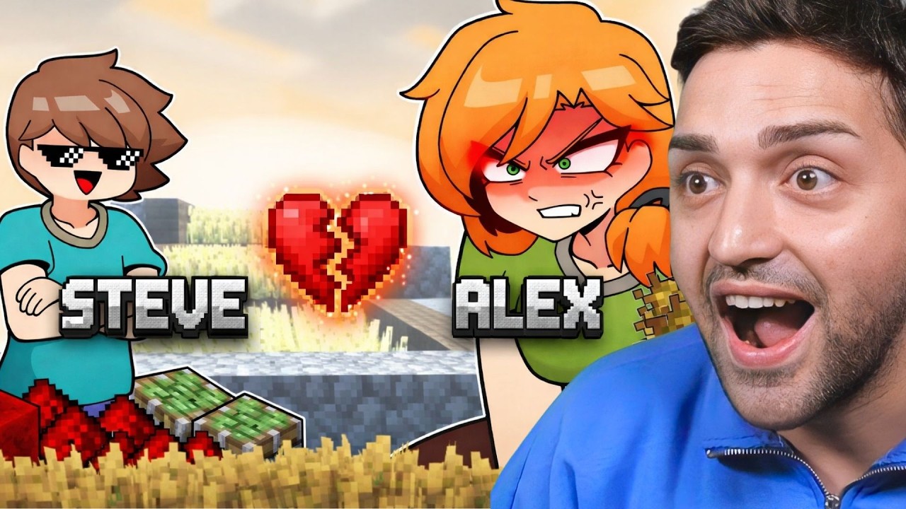 EN EĞLENCELİ MINECRAFT ANİMASYONLARINI İZLEDİM! ( ALEX & STEVE )