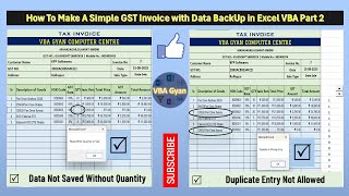 How To Make A Simple GST Invoice System With Data BackUp Part2