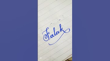 Falak Name Cursive Calligraphy #shorts #handwriting #english