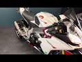 Aprilia RSV4 walk around with race fit exhaust
