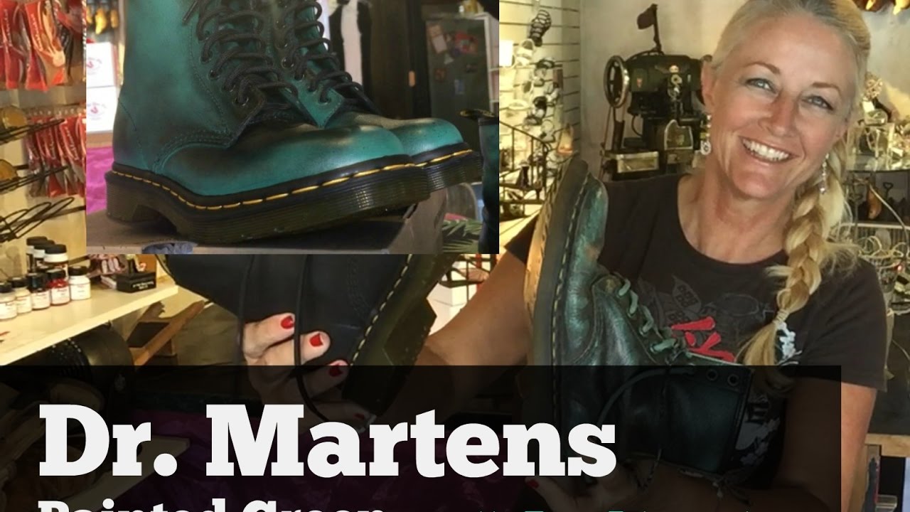 Dr. Martens: How to Paint Green - YouTube