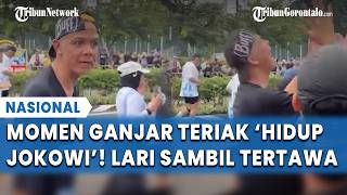 Momen Viral Ganjar Teriak 'HIDUP JOKOWI' saat Ikut Lari Marathon di Jakarta