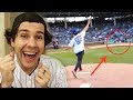 I THREW OUT THE FIRST PITCH AT THE CUBS GAME!!