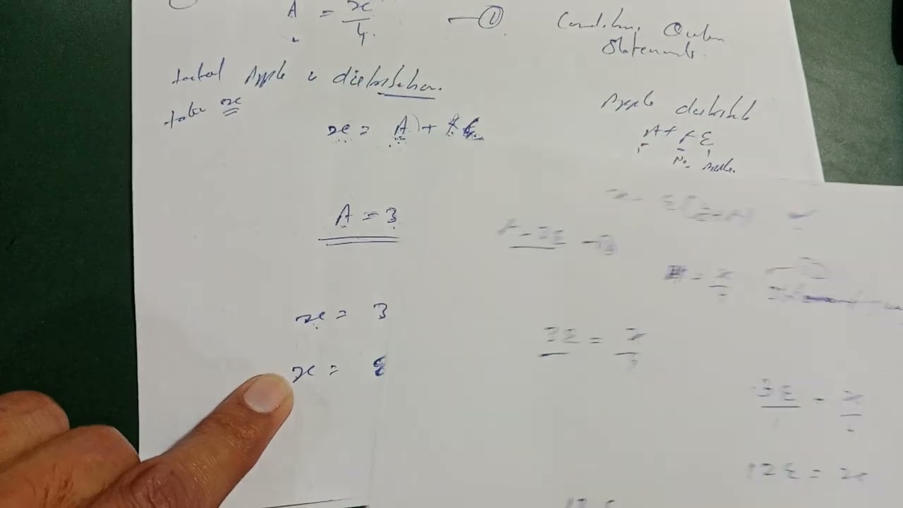A certain number of Apple are  distributed without cutting in such a way that A gets one fourth of 