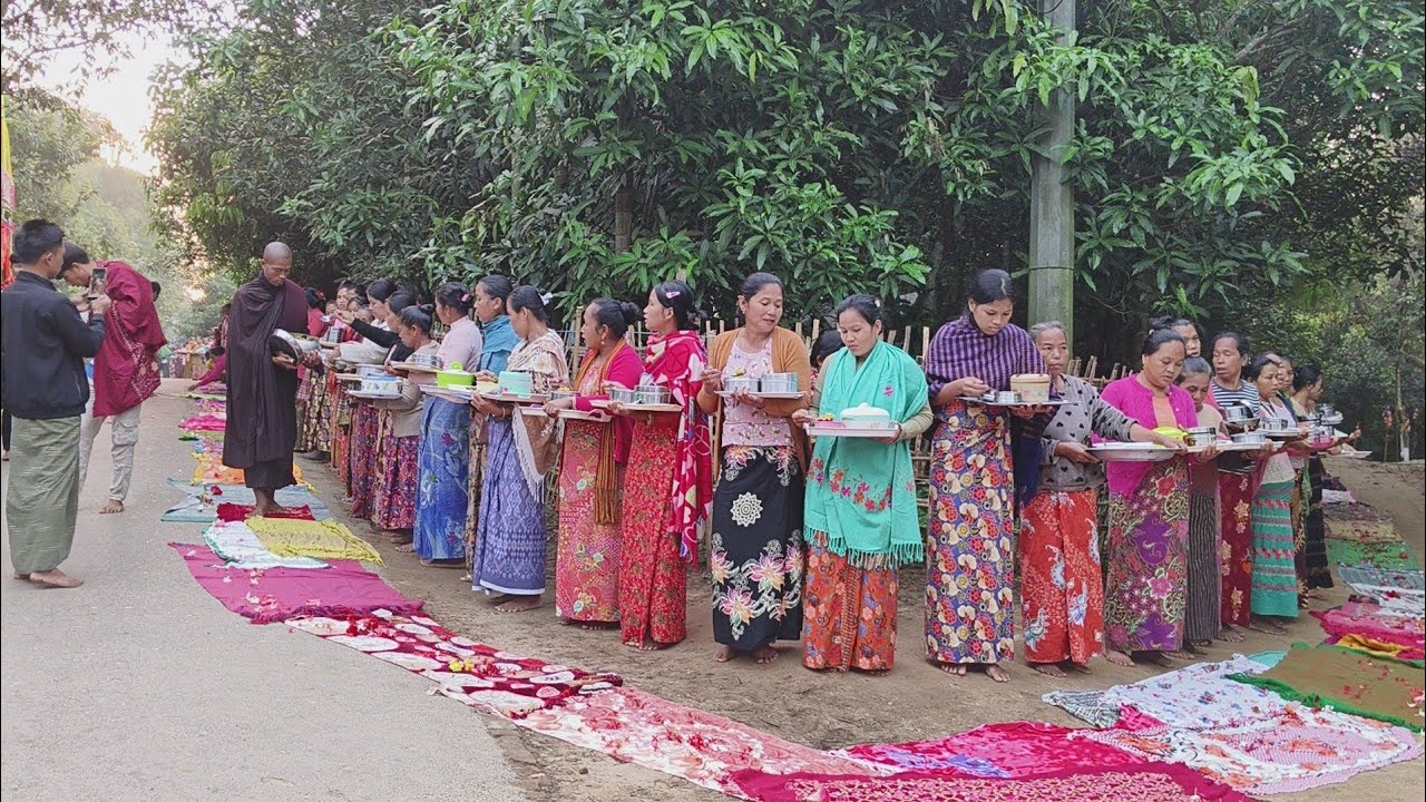 পুজনীয় ভান্তে সিঙ্গিনালা কাপ্তাই পাড়া আজ যষ্ঠ দিনে আজ পিন্ডাচরন