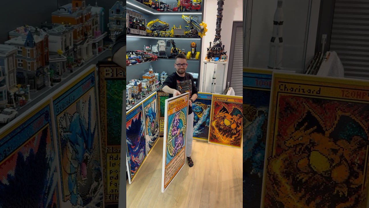 I made YuGiOh card made with 10k LEGO pieces! #lego #legoart #yugioh  #legoyugioh #yugiohcommunity - YouTube