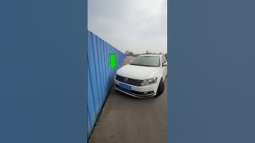 Een snelle manier om de afstand tot een auto te meten #carhacks #kennis #rijden