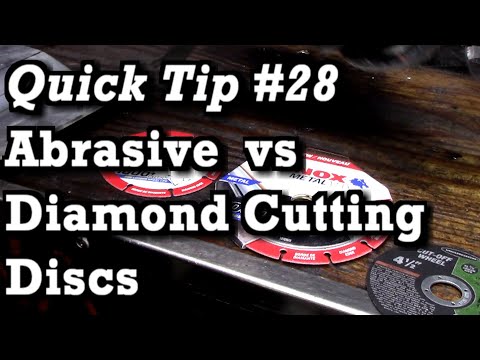 Quick Tip #28 | Abrasive vs Diamond Cutting Discs for Angle Grinder Cut Off Saw