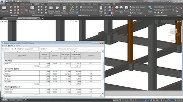 Advance Steel - Customizing a BOM template for concrete objects