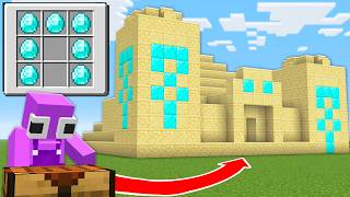 Minecraft, But Every Craft Spawns a Structure...