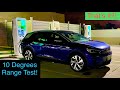 Volkswagen ID.4 75 MPH Cold Weather Range Test! How Far Can it Go in Cold Weather?