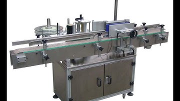 Automatic round plastic jar labeling machine wrap around label applicator self adhesive labeller