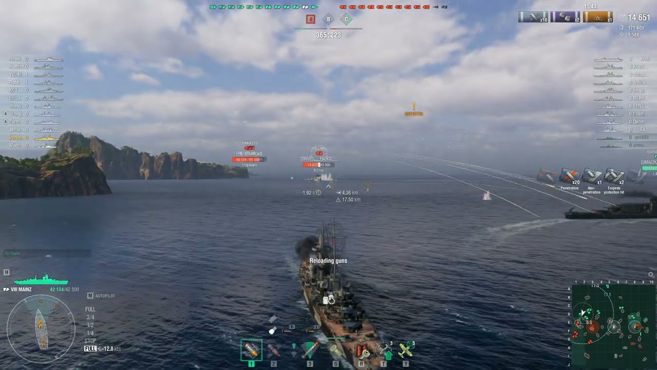 World Of Warships Random Battle Gameplay With MAINZ