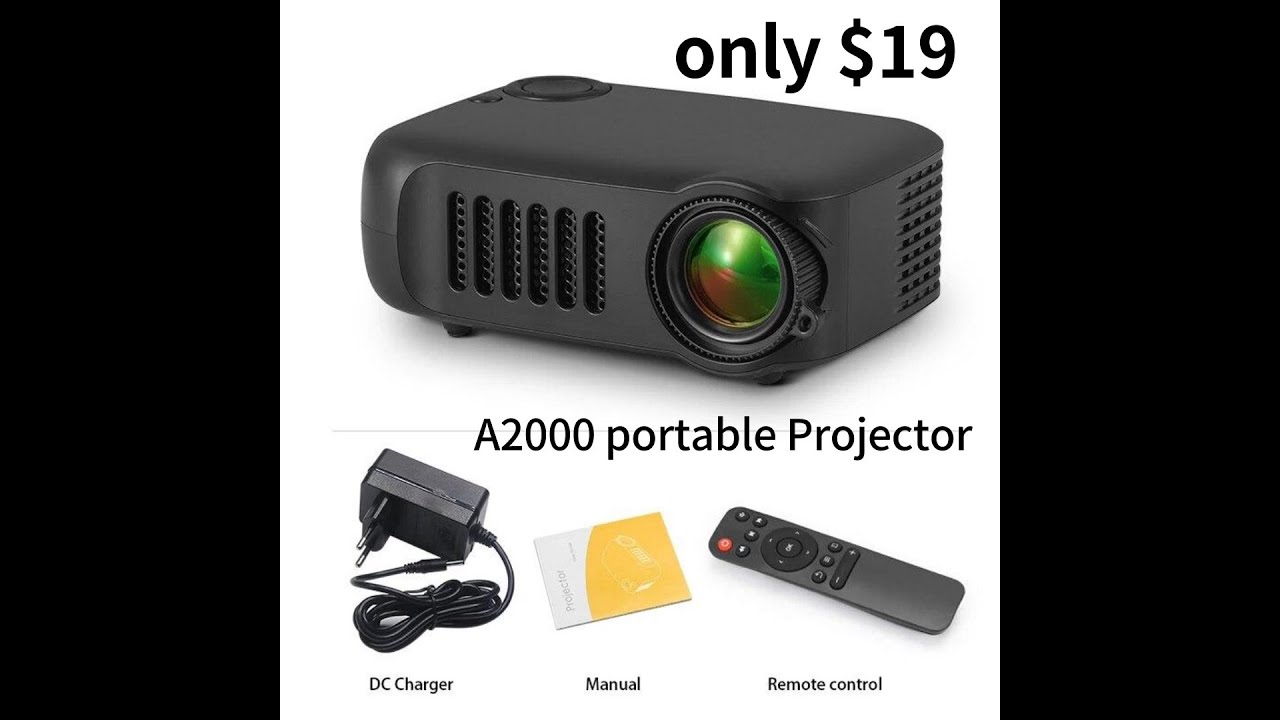 A2000 MINI Projector Home Cinema Theater, Portable 3D LED Video ...
