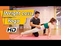 Yoga weight loss challenge  50 minute fat burning yoga workout beginners  intermediate  yograja