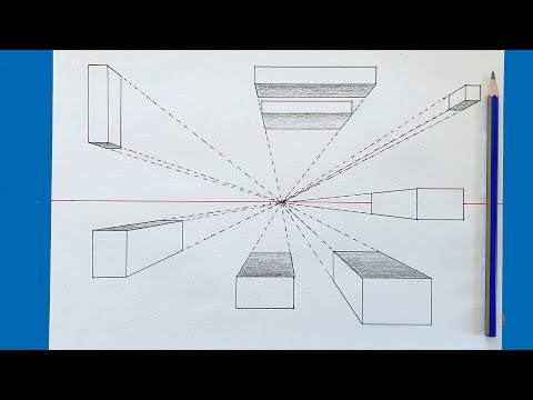 Tek Kaçışlı Perspektif Çizimi | One-Point Perspective Drawing