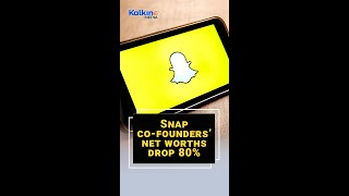Snap co-founders’ net worths drop 80% #shorts #youtubeshorts #short #shortvideo