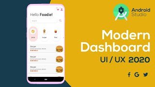 Dashboard UI Design -  Modern Dashboard UI Design Android Studio Tutorial |Modern Dashboard Android screenshot 5