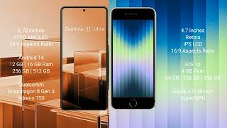 Asus Zenfone 11 Ultra vs iPhone SE😱 | Comparison of Flagships 2024!👍