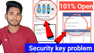 Login with your Security key Problem | How to Security key facebook Problem || Security key 2023