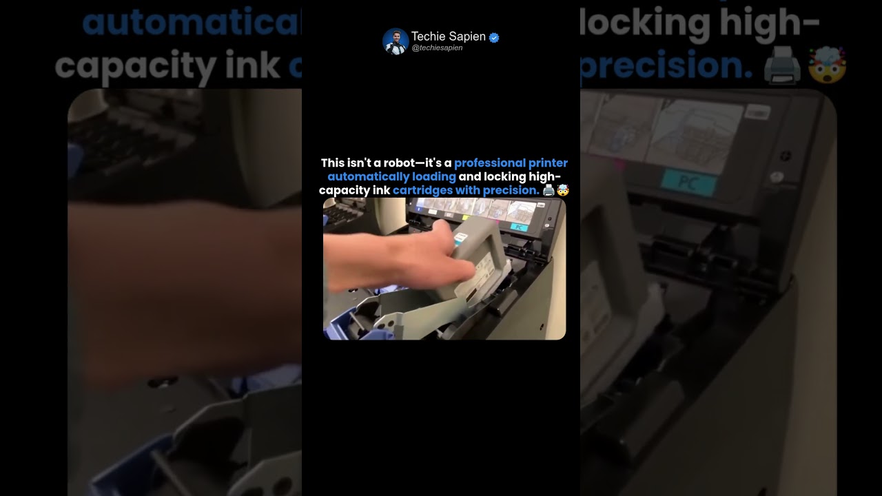 Professional Printer Automatically Load and Prime Ink Cartridges! 🖨️🤯