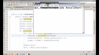 Membuat Program Euclidean Distance di Java