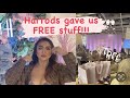 Harrods gave us free stuff! Full video on my channel🎥💕| 5k subscribers giveaway🎉