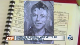 Remains of Korean War vet to be returned to his family