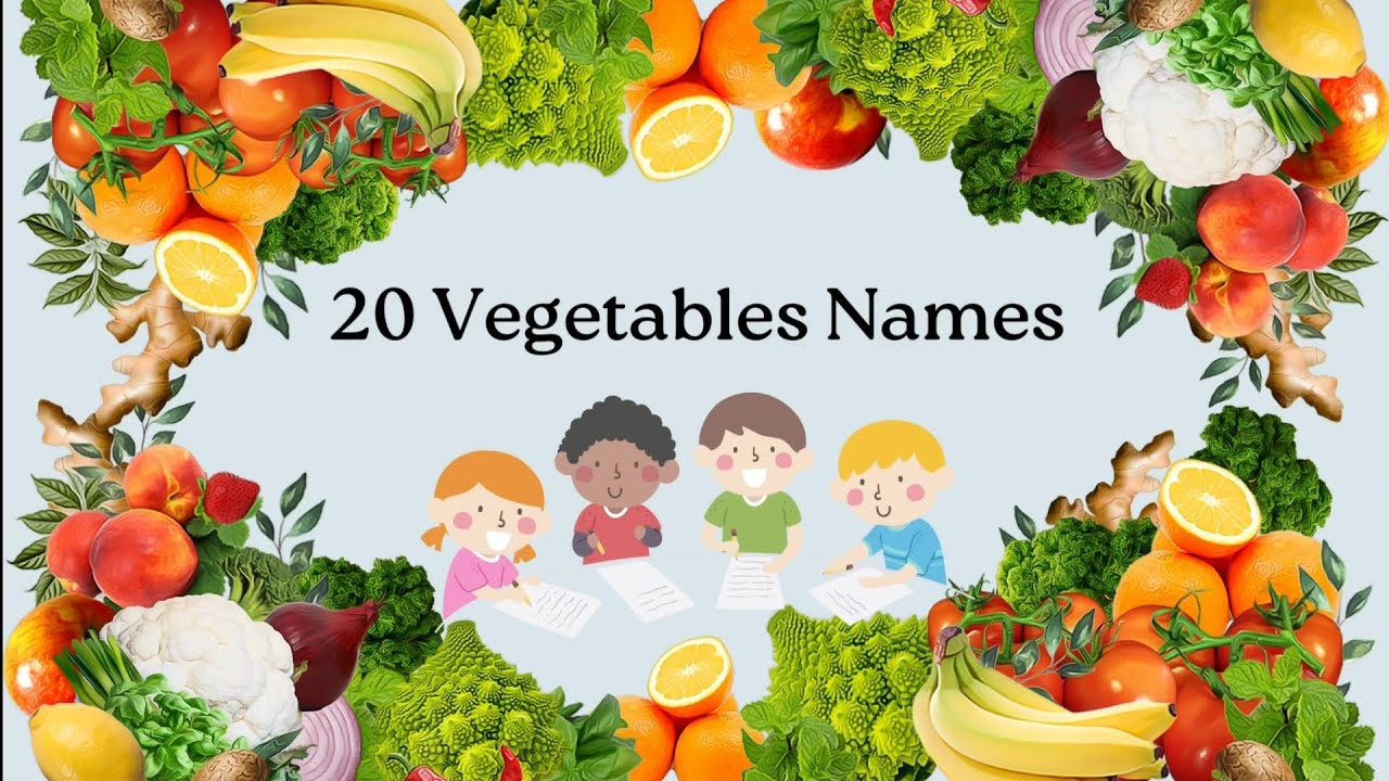 Vegetables Name in English & Hindi 20 Vegetables names with pictures
