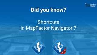 Did you know? Shortcuts in MapFactor Navigator 7 for Android [2022] screenshot 5