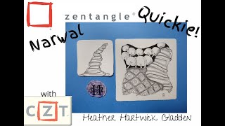 Zentangle® Quickie: Narwal