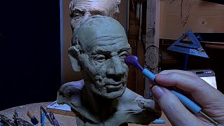 NO COMPROMISE,  FREEDOM FOR ALL,    Finishing up the Left Side of Lincolns Face