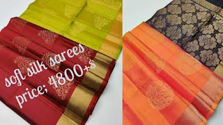 price :4800+$ kanchipuram handloom soft silk sarees with silk mark Certified screenshot 3