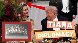 Scandalous Sapphires: The Stories Behind 4 Tiaras Worn by Royal Ladies to Charm President Trump.