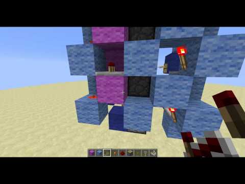 Minecraft Redstone Tutorial: Minecart Powered RS Nor Latch Array