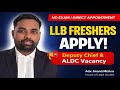 Deputy Chief &amp; Assistant Defence Council Vacancy 2026 | LLB Freshers Can APPLY