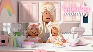 Mom of Twins Saturday Morning Routine! | Roblox Bloxburg Roleplay
