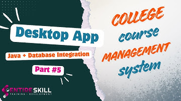 College Course Management System in Java Swing + MySQL | Jar + DB Class Creation | Entire Skill