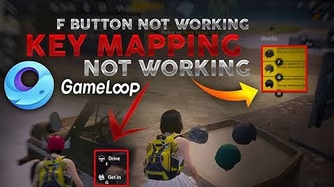 Pubg Mobile Key Mapping Problem | F Button In Gameloop Not Working