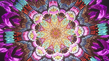 Meditation 3D Mandala Vj Seamless Loop Beautiful Color Light Trip Motion Audiovisual Psychedelic art