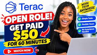 $50 for 60 Minutes! Terac Just Opened a New Paid Task 👀 News